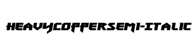 Heavy Copper Semi-Italic  フリーフォントのダウンロード