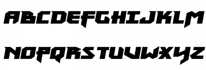 Heavy Copper Semi-Italic 字体 大写