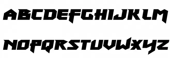 Heavy Copper Semi-Italic Caratteri MINUSCOLO