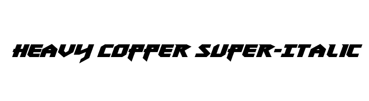 Heavy Copper Super-Italic 