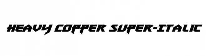 Heavy Copper Super-Italic  フリーフォントのダウンロード