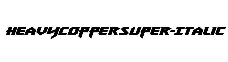Heavy Copper Super-Italic  baixar fontes gratis