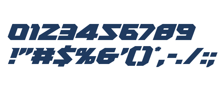 Heavy Copper Super-Italic Other Characters