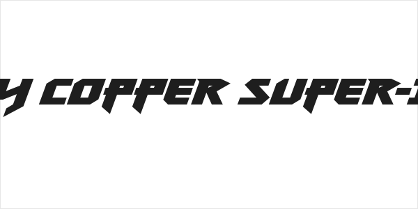 Heavy Copper Super-Italic Logo