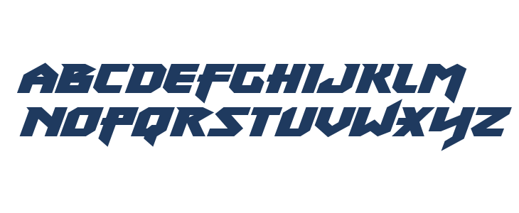 Heavy Copper Super-Italic Lowercase