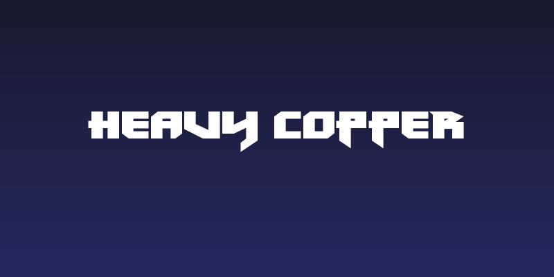 Heavy Copper Social Header