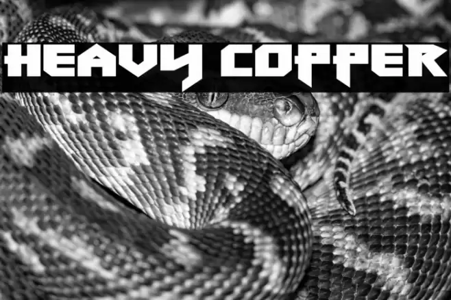 Heavy Copper Font examples