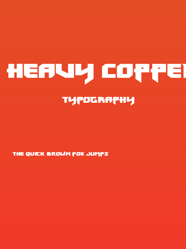 Heavy Copper Poster