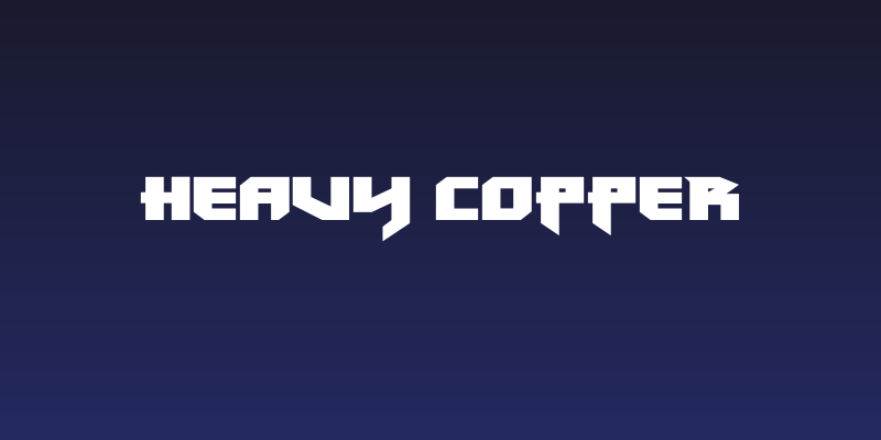 Heavy Copper Social Header