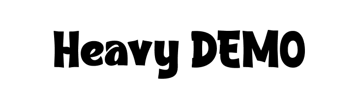 Heavy DEMO Font - FFonts.net