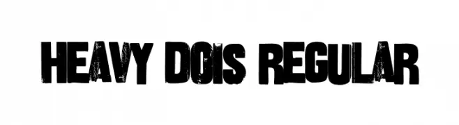 Heavy Dois Regular Шрифта