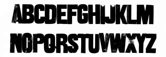 Heavy Dois Regular Шрифта строчной