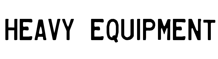 Heavy Equipment  Free Fonts Download