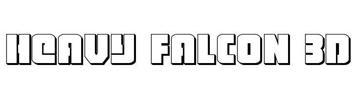 Heavy Falcon 3D  Free Fonts Download