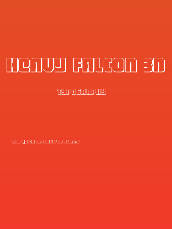 Heavy Falcon 3D Poster