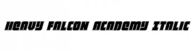 Heavy Falcon Academy Italic  Descarca Fonturi Gratis