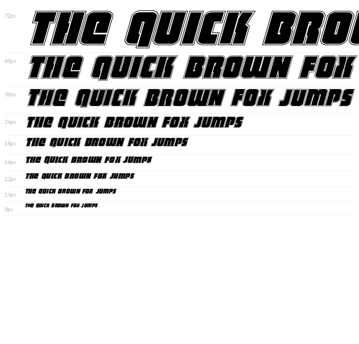 Heavy Falcon Academy Italic Waterfall