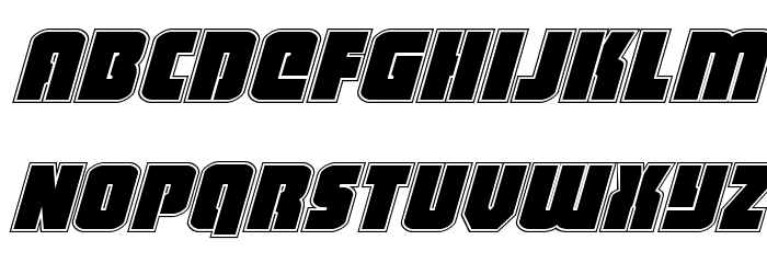 Heavy Falcon Academy Italic Font LOWERCASE