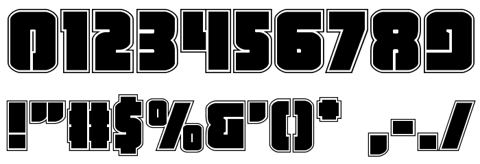 Heavy Falcon Academy Font OTHER CHARS