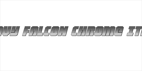 Heavy Falcon Chrome Italic Logo