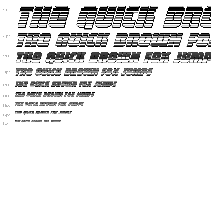 Heavy Falcon Chrome Italic Waterfall