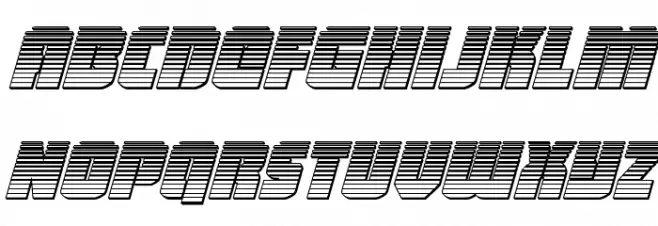 Heavy Falcon Chrome Italic 字体 小写
