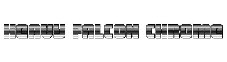 Heavy Falcon Chrome  Frei Schriftart Herunterladen