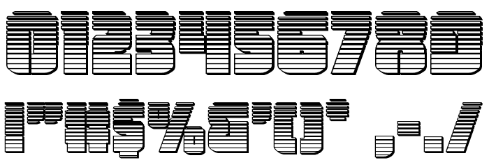 Heavy Falcon Chrome Font OTHER CHARS