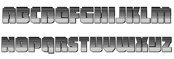 Heavy Falcon Chrome Font LOWERCASE