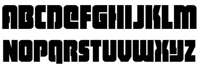 Heavy Falcon Condensed Font Litere mici