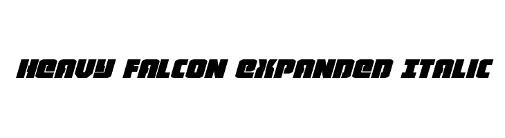 Heavy Falcon Expanded Italic  Free Fonts Download
