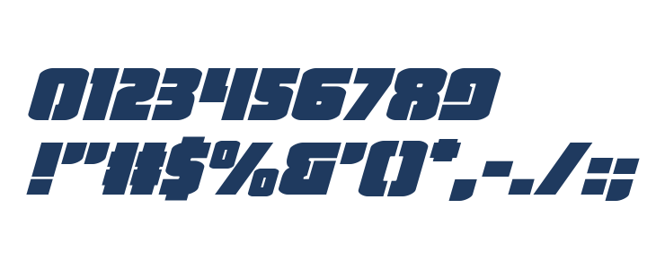 Heavy Falcon Expanded Italic Other Characters