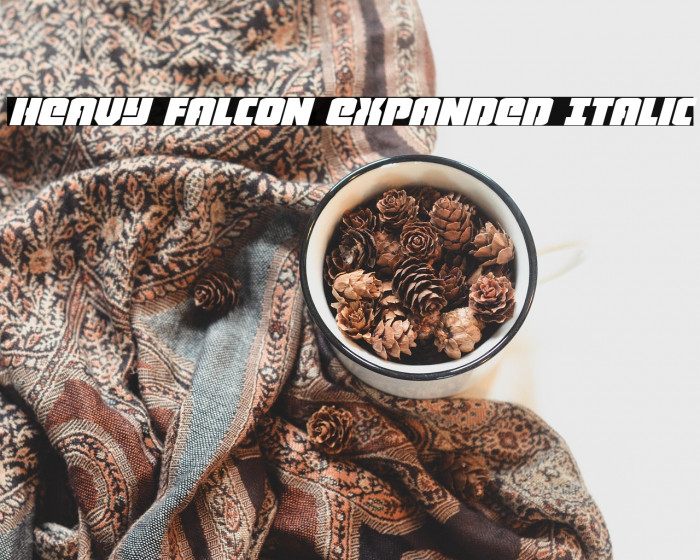 Heavy Falcon Expanded Italic Example 2