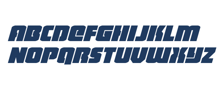 Heavy Falcon Expanded Italic Lowercase