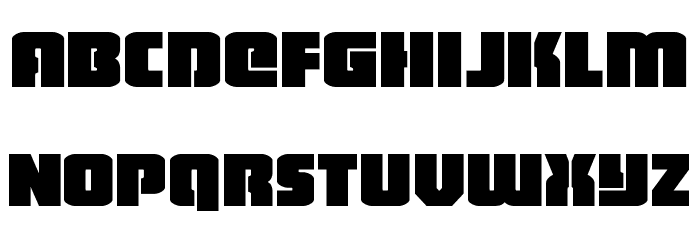 Heavy Falcon Expanded Font LOWERCASE