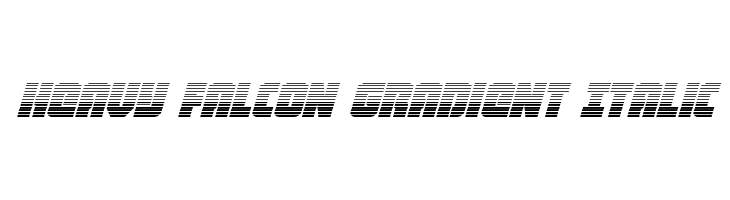Heavy Falcon Gradient Italic  les polices de caractères gratuit tlcharger