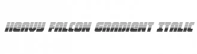 Heavy Falcon Gradient Italic  baixar fontes gratis
