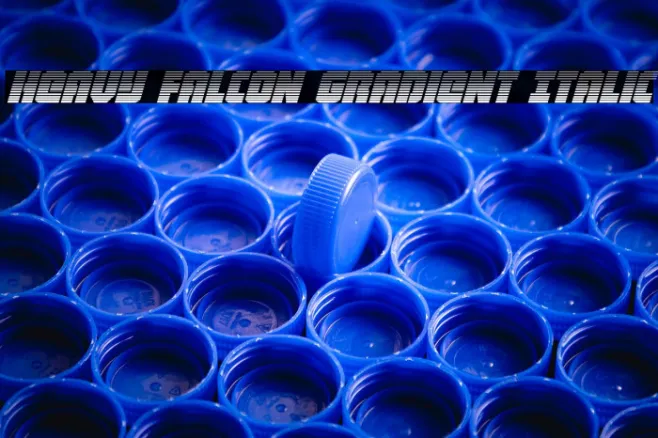 Heavy Falcon Gradient Italic Example 3