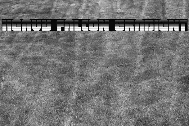 Heavy Falcon Gradient Font examples