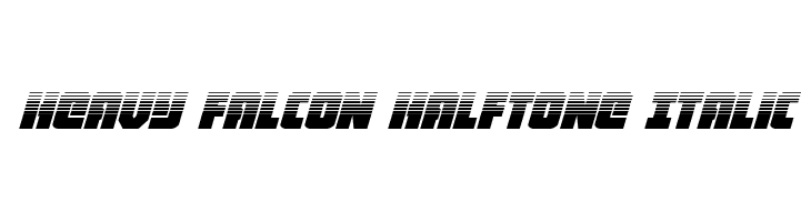 Heavy Falcon Halftone Italic  Fuentes Gratis Descargar