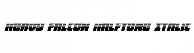 Heavy Falcon Halftone Italic  フリーフォントのダウンロード