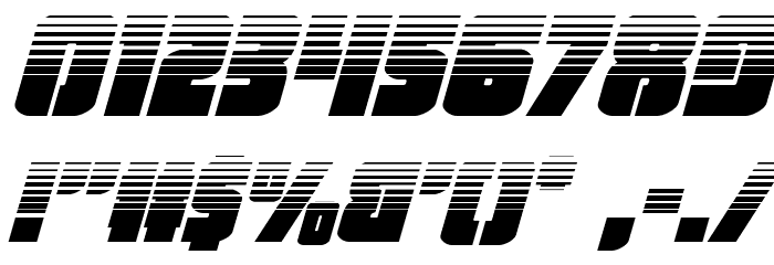 Heavy Falcon Halftone Italic Font OTHER CHARS
