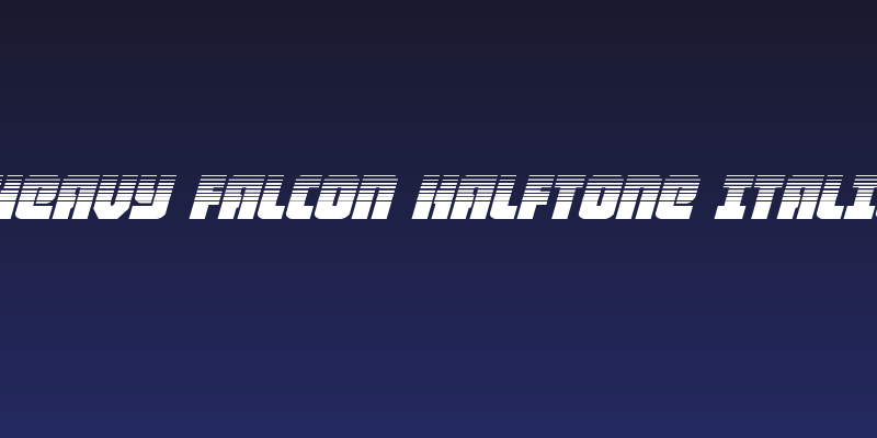 Heavy Falcon Halftone Italic Social Header