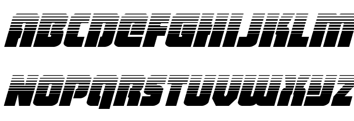 Heavy Falcon Halftone Italic Font LOWERCASE