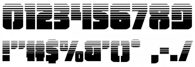 Heavy Falcon Halftone Font OTHER CHARS