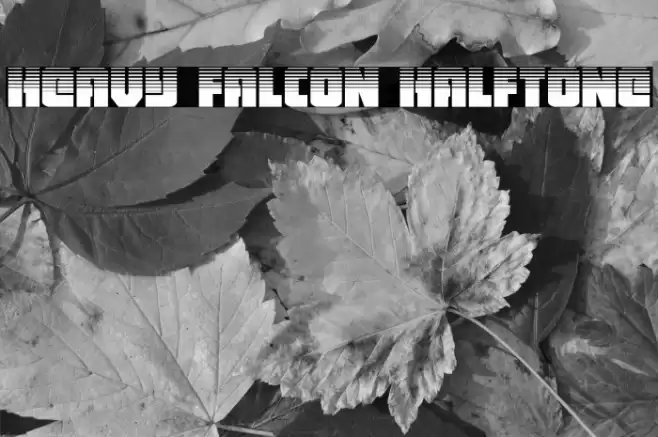 Heavy Falcon Halftone Font examples