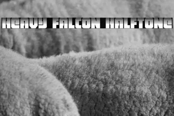 Heavy Falcon Halftone Font examples