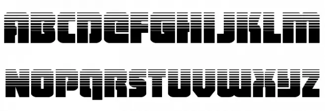 Heavy Falcon Halftone Schriftart Kleinbuchstaben