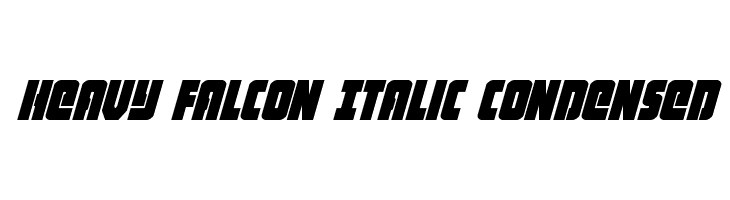 Heavy Falcon Italic Condensed  免费字体下载