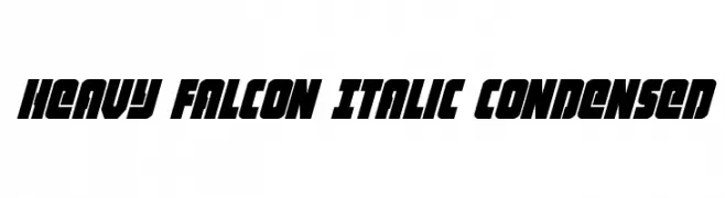 Heavy Falcon Italic Condensed  フリーフォントのダウンロード